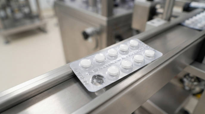 Example image illustrating inspection of pharmaceutical packaging